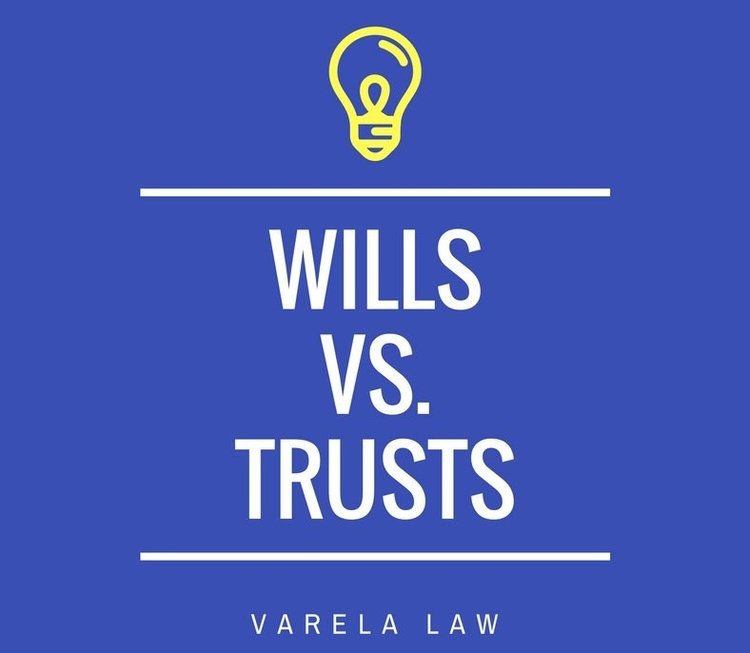 wills vs trusts graphic
